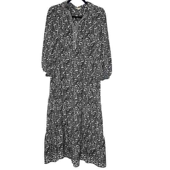 Max Studio London Floral Long Sleeve Maxi Dress Size Small - Picture 2 of 7